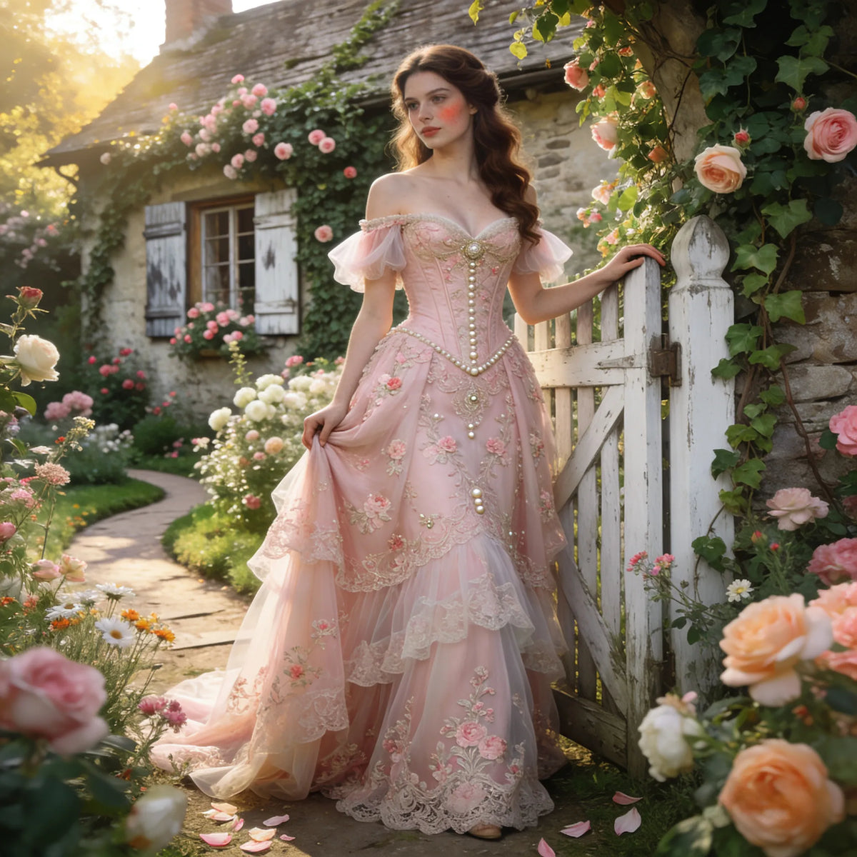 Stepping into an oil painting with the vintage cottagecore aesthetic