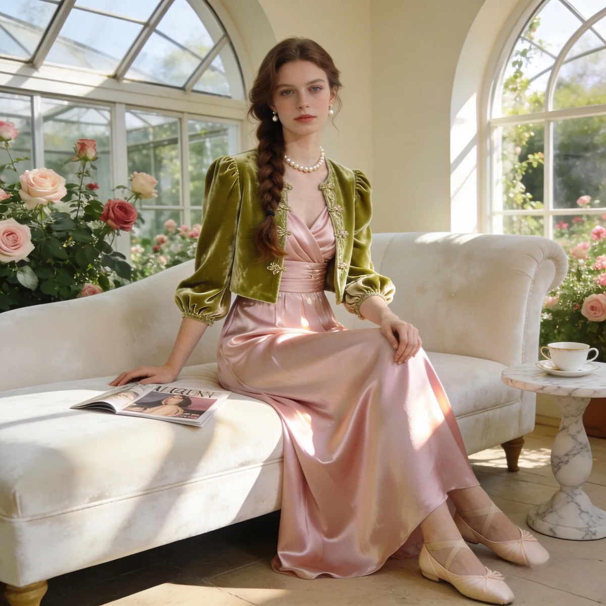 Velvet and satin styling ideas for daytime elegance